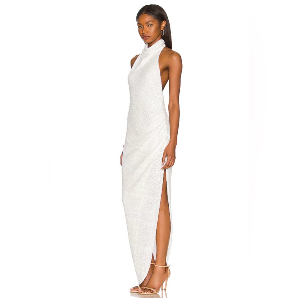 Revolve Samba Gown In White Sequin - image 4